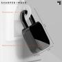 SHARPER IMAGE Fingerscan Digital Padlock, Biometric Keyless Code-Free Smart Lock, Rechargeable and IP66 Waterproof, Swing Panel