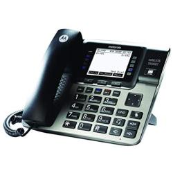 Motorola ML1100 DECT 6.0 Expandable 4-line Business Phone System with Voicemail, Digital Receptionist and Music on Hold, Black