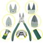 Arayker Precision Wire Cutter Pliers Diagonal Side Cutter - Anti-Slip PPC Handle, 6 Inch