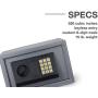 Neiko 61013 Digital Electronic Safe | Small Size | 12” 8” x 8” | Keyless Entry, 550 Cubic Inches