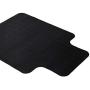 Office Chair Mat for Hardwood and Tile Floor with Lip, Black, Anti-Slip, Non-Curve, Under the Desk Mat Best for Rolling Chair and Computer Desk, 47x35 Non-Toxic and no BPA Plastic Protector