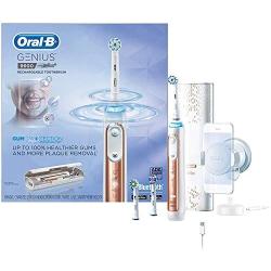 Oral-B 9600 Electric Toothbrush, 3 Brush Heads, Rose Gold, Powered by Braun