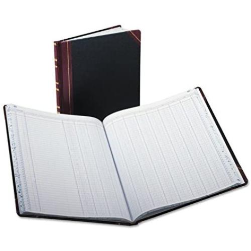 Boorum & Pease 1602121512 Columnar Accounting Book, 12 Column, Black Cover, 150 Pgs, 10 1/8 x 12 1/4