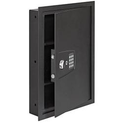SnapSafe In Wall Gun Safe and Money Safe – This Hidden Safe Provides Security for your Firearms and Valuables, Keypad Entry – Fits Between 2 Wall Studs, Flush Mount – Ideal for Home or Office