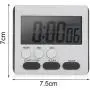 ACHICOO Magnetic Large LCD Digital Kitchen Timer with Loud Alarm Count Up& Down Clock to 24 Hours White + Rose red Electronic Phone Computer Products for Travel/Work