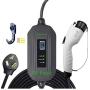 PRIMECOM Level 2 EV Charger 220/240V, 16A, 30ft & 50ft, Portable EVSE Electric Vehicle Charging Cable Compatible with Bolt Volt Leaf BMW i3 Fiat 500e Clarity NIRO Prius (30 Feet, 10-30P)