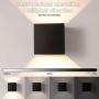 INHDBOX 7W Dimmable Outdoor Wall Sconces, Adjustable Waterproof Wall Lamps- 3000K Warm Light LED Aluminum Exterior Lights