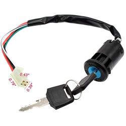 2pcs 4 Wire Universal Ignition Key Switch for Chinese Quad ATV 50cc 70cc 90cc 110cc 125cc TaoTao Dirt Bike Scooter Pocket Bikes
