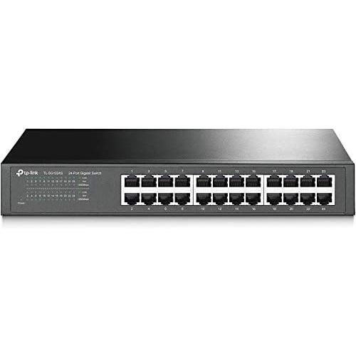TP-Link 24 Port Gigabit Ethernet Switch | Desktop/ Rackmount | Limited Lifetime Protection | Plug & Play | Shielded Ports | Sturdy Metal | Fanless Quiet | Traffic Optimization | Unmanaged (TL-SG1024S)