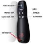 Red Star Tec Wireless Powerpoint and Keynote Presentation Remote Clicker PR-819 (Black, 1 Pack)