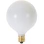(Pack of 10) G16.5 Decorative (E12) Candelabra Base Globe Shape 120V G16 1/2 Light Bulbs (White, 15 Watt)