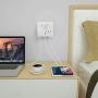 Multi Plug Outlet Extender with USB, Wall Charger with 3 Outlets 2 USB Ports, Multi Wall Outlet Adapter Power Strip for Home Office Travel