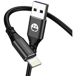 3Pack iPhone Charger Cable 6FT, MFi-Certified Lightning Cable Long 6 Foot Sync Fast Charging USB Cord for iPhone 12 11 Pro X XS Max XR/8 Plus/7 Plus/6/6s Plus/5s /5c/iPad Mini Air(Black)