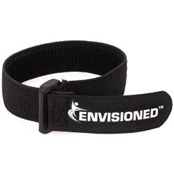 Elastic Reusable Cinch Straps 1''x30'' - 8 Pack - Hook and Loop - Plus 2 Free Bonus Reusable Cable Ties
