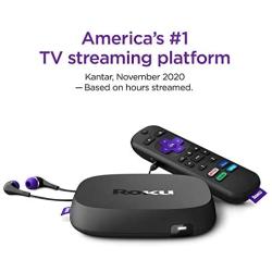 Roku Ultra 2020 | Streaming Media Player HD/4K/HDR/Dolby Vision with Dolby Atmos, Bluetooth Streaming, and Roku Voice Remote with Headphone Jack and Personal Shortcuts, Includes Premium HDMI Cable