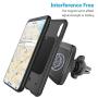 Magnetic Phone Car Mount, WixGear Universal Twist-Lock Air Vent Magnetic Car Phone Mount Holder, Phone Holder for Car Compatible with Cell Phones with Swift-Snap