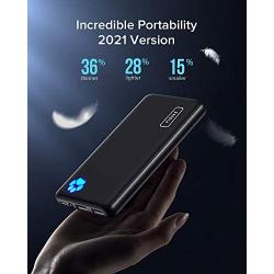 INIU Portable Charger, USB C Slimmest & Lightest Triple 3A High-Speed 10000mAh Power Bank, Flashlight Battery Pack Compatible with iPhone 12 11 X 8 Plus Samsung S20 Google LG iPad etc. [2021 Version]
