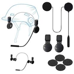 Motorcycle Helmet Bluetooth Headset HiFi Stereo Bluetooth 5.0 Auto Pairing Auto Answer Support Voice Dial 60H Playtime Fits Summer and Winter Bluetooth Helmet Headset Waterproof Sports Cycling/Skiing