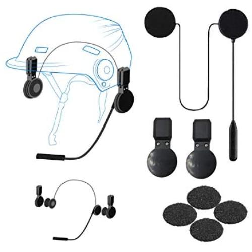 Motorcycle Helmet Bluetooth Headset HiFi Stereo Bluetooth 5.0 Auto Pairing Auto Answer Support Voice Dial 60H Playtime Fits Summer and Winter Bluetooth Helmet Headset Waterproof Sports Cycling/Skiing