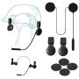 Motorcycle Helmet Bluetooth Headset HiFi Stereo Bluetooth 5.0 Auto Pairing Auto Answer Support Voice Dial 60H Playtime Fits Summer and Winter Bluetooth Helmet Headset Waterproof Sports Cycling/Skiing