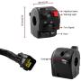 DIYARTS 7/8'' 22mm Motorcycle Switch Motorbike Handlebar Horn Button Turn Signal Fog Lamp Light Electric Start Controller Headlight Taillight Switches On/Off