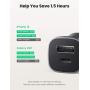 UGREEN USB C Car Charger 24W Dual Ports PD and Power Delivery 3.0 Metal Cigarette Lighter Compatible for iPhone 12 SE 11 XS XR X 8 7 Plus Samsung AirPods iPad Google Pixel 5 Nintendo Switch