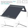 Nulaxy Adjustable Laptop Stand, Laptop Riser, Aluminum Notebook Holder Stand Compatible with MacBook, Air, Pro, Dell XPS, HP, Samsung, Alienware, More Laptops up to 17.3''- Space Grey