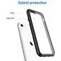 JETech Case for iPhone SE 2020 2nd Generation, iPhone 8 and iPhone 7, 4.7-Inch, Shockproof Bumper Cover, Anti-Scratch Clear Back (Black)