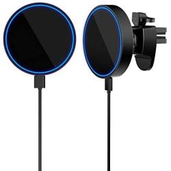 Magnetic Phone Car Mount, YOMITO Mag-Safe 15W Fast Wireless Car Charger, Compatible with iPhone 12/11/11 Pro/XS/Max/XR/ Samsung Galaxy Note20 & Qi Enabled Phone