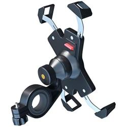 visnfa New Bike Phone Mount with Stainless Steel Clamp Arms Anti Shake and Stable 360° Rotation Bike Accessories/Bike Phone Holder for Any Smartphones GPS Other Devices Between 4 and 7 inches