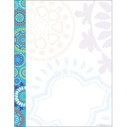 Barker Creek Designer Computer Paper, Moroccan, 8.5” x 11”, Decorative Printer Paper, Stationery, 50 Sheets per Pkg, Home, School and Office Supplies (734)