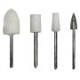 Electric Manicure Pedicure Tools Kit - 6 Piece Portable Rotary Drill Nail Care Grooming Set System Kit Includes Buffer, Grinder, Shaper, More for Professional Salon Spa Nails - COLORS RANDOM WILL VARY
