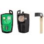cciyu KR55WK49127 X 2 Flip Key Fob with Key Blade 3 buttons Replacement for 05 06 07 08 09 10 11 12 13 for B MW X5 X6 Z4 1 3 5 6 7 Replacement Uncut Smart Remote Fob Key with FCC KR55WK49123