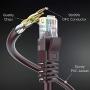 Ethernet Cable, 50 Feet. Cat 6 High Speed LAN Network, Internet Cord RJ45. 150Ft Cat6, Brown, Cables Pure Copper, UL