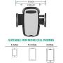 Air Vent Phone Holder, Amoner Car Mount with Quick Release Button Adjustable Clamp for iPhone 12/11 pro max/X/8/8 Plus/7/7 Plus, Galaxy S20/S10/S9/S8/S7, LG Motorola and More