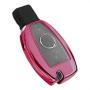 TANGSEN Smart Key Fob Case Pink TPU Protective Cover for Mercedes Benz A B C CLA CLS E G GL GLA GLC GLE GLK GLS GT M R S SL SLC SLK SLS Class AMG Viano 2 3 Button Keyless Entry Remote Accessories