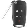 VOFONO 5 Buttons Flip Car Key Fob Fits for Chevy Camaro 2010-2016/Chevy Cruze 2010-2016/Chevy Equinox 2010-2016/Chevy Malibu 2010-2016 Replacement for P/N: OHT01060512
