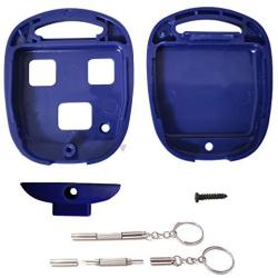 New Key Fob Shell Replacement for Lexus New 3 Buttons Upgraded Keyless Entry Smart Remote Control Car Key Fob Shell with Multi-Function Screwdriver Fit for Lexus GS GX is LS LX RX SC (Blue)