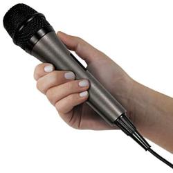 Singing Machine SMM-205 Unidirectional Dynamic Microphone with 10 Ft. Cord,Black