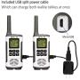 Retevis RT45 2 Way Radio Walkie Talkies Long Range,Dual Watch AA Battery VOX,Two Way Radio Rechargeable,for Commercial Business Work Restaurant(20 Pack)