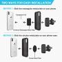 Car Phone Mount, Lipizzaner Magnetic Phone Car Mount, Air Vent Phone Holder for Car, One Hand Operation and One Second Installation, Strong 6 Magnet Suction, with 4 Metal Plates - Black