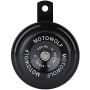 12V 110dB Electric Car Horns, Universal 435HZ L Snail Horn Motor Bike Loud Horn Waterproof Snail Horn Loudspeaker for Car Vehicle Truck Motorcycle(Black)