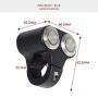 7/8'' Motorcycle Handelbar Control Switches ON Off Switch with Blue Led Light