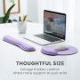 VicTsing Keyboard Wrist Rest and Mouse Pad with Wrist Support, Ergonomic Mouse Pad, Durable & Comfortable & Lightweight for Easy Typing, Pain Relief, Memory Foam Keyboard Pad Set for Laptop/Mac,Purple VicTsing Keyboard Wrist Rest and Mouse Pad with Wrist Support, Ergonomic Mouse Pad, Durable & Comfortable & Lightweight for Easy Typing, Pain Relief, Memory Foam Keyboard Pad Set for Laptop/Mac,Purple