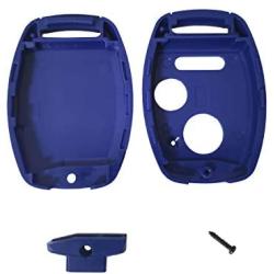 for Honda Key Fob Shell,Replacement Key Shell Housing Keyless Entry Remote Honda Key Fob with Stickers Fit for Honda Accord Crosstour Civic CR-V CR-Z Fit Odyssey (2+1 Buttons, 1 Black+1 Blue)