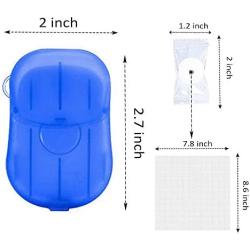 RUTICH 10 Boxes Mini Portable Travel Soap Paper Sheets with 20 Pcs Mini Compressed Towels Disposable Cleaning Hand Face Washing Paper Soap Set for Indoor Outdoor