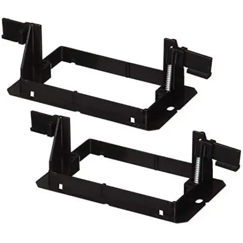 iMBAPrice LV1-2PK Single Gang (1-Gang) Low Voltage Mounting Bracket - Black (Pack of 2)