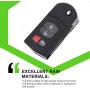 SCITOO 1PC Car Key Fob Keyless Entry Remote 4 Buttons Replacement for Mazda 3 5 6 CX-7 CX-9 MX-5 Miata RX-8 Flip Key Fob BGBX1T478SKE125-01