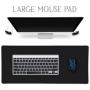 Timor Professional Gaming Mouse Pad, Custom Design Stitched Edges Waterproof Non-Slip Rubber Base Mousepad Great for Laptop, Computer & PC, 11.8x9.8inches，3mm， Black (90X40 blackA22)