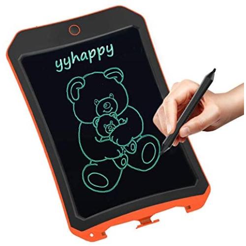 YYhappy childhood LCD Electronic Writing Tablet Toys for 4-9Year Old Boys, Teen Boy Girl Birthday Presents Gifts,8.5'' Handwriting Paper Drawing Tablet at Home and Outdoor(Orange)